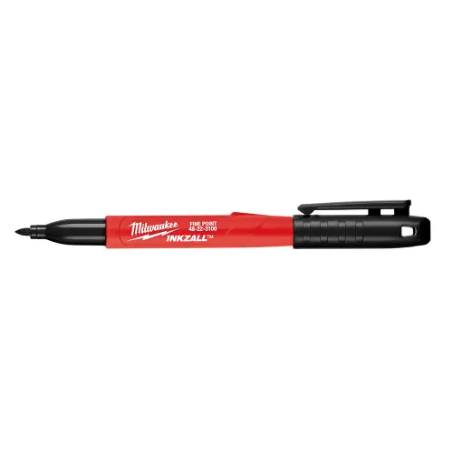 Milwaukee Tool 48-22-3209 INKZALL 12PC Fine Point Black Marker Must Have