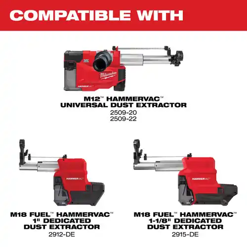 Milwaukee Tool 49-90-2302 M12 HAMMERVAC Universal Dust Extractor Nozzles Special Discount