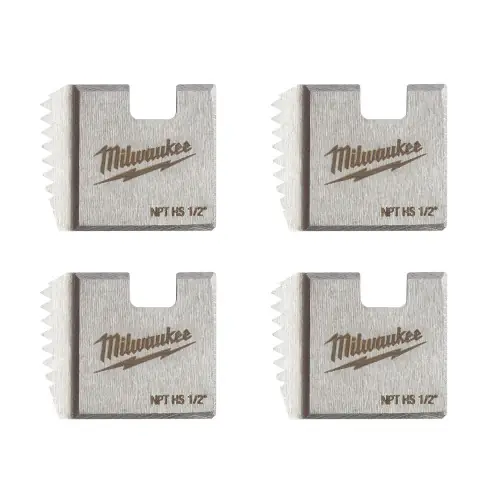 Certified Milwaukee Tool 48-36-1107 1/2" High Speed NPT Portable Pipe Threading Dies
