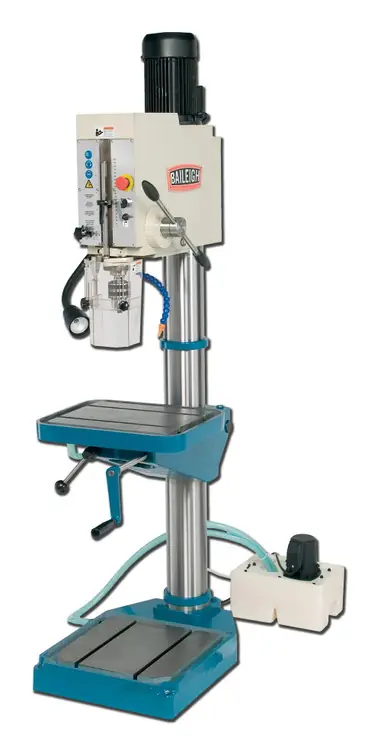 Best Seller BAILEIGH BA9-1002872 Dp-1500G; Gear Driven Drill Press With Tapping, Power Down Feed 8 Speed 4Mt 3-1/2HP, 220V 3Phase