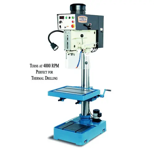 Express Delivery BAILEIGH BA9-1002871 Dp-1250Vs-Hs; 20 in Evs Inverter Driven High Speed Drill Press 2HP, 220V 1Phase
