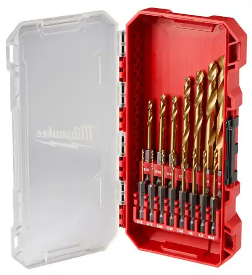 Bargain Milwaukee Tool 48-89-4670 15PC SHOCKWAVE Impact Duty RED HELIX Titanium Drill Bit Set