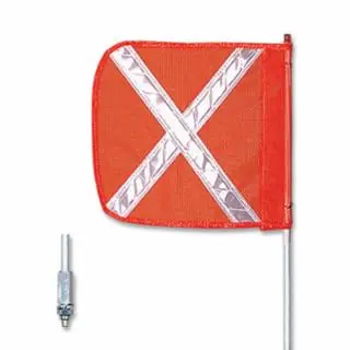 Hot Picks Checkers FS6X-O Warning Whip6‘12" Orangeflagwhite Xhex Base