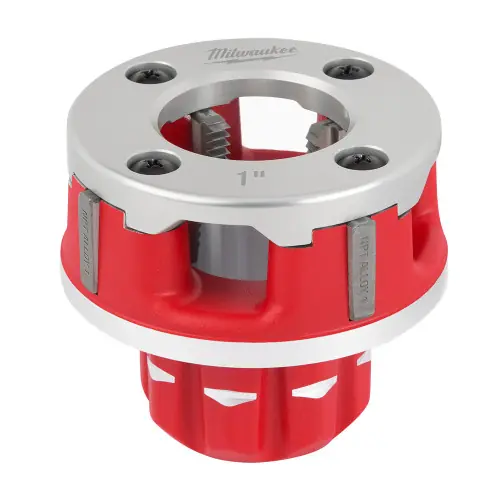 Free Returns Milwaukee Tool 48-36-1309 Compact 1" Alloy NPT Portable Pipe Threading Forged Aluminum Die Head