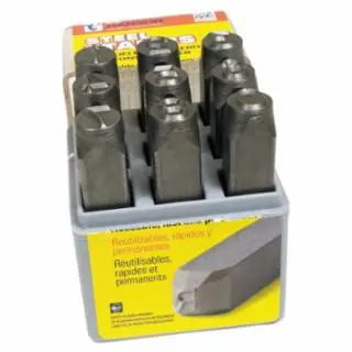 New Release C.H. Hanson 21870 1/4" Rhino Number Set 5/8"X5/8" 3-1/2" (1 ST)