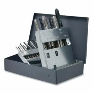 Clearance Chicago-Latrobe 52541 18Pc Set Metric Drill/Tap Bright Metal Index (1 ST)