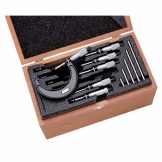 L.S. Starrett 68045 St436.1Cxrlz 0-6" Outside Micrometer Set .0001" (1 ST) Certified