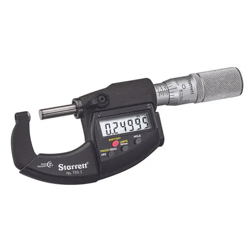 Reduced Price L.S. Starrett 72858 Micrometer Friction .00005" 0-1" Range