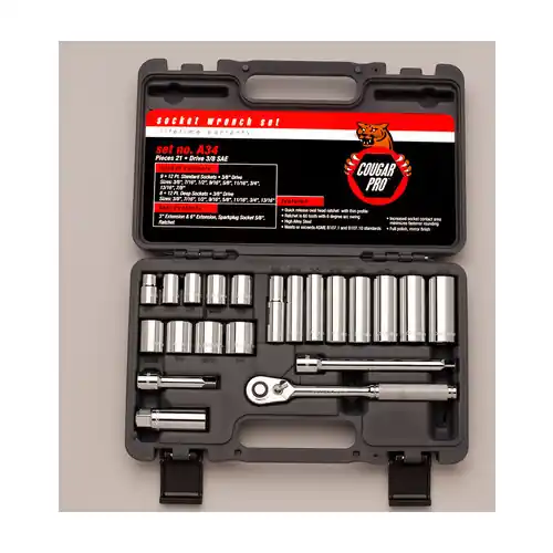Big Sale Wright Tool A34 21 pc 3/8" Drive Socket Setwright Alli (1 SET)
