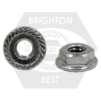 1/2"-13 Hex Flange Nuts, Serrated, 18-8 Stainless Steel, Qty 100 Affordable