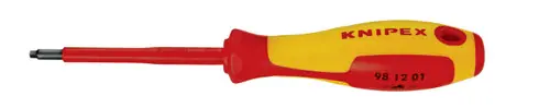 Sale Knipex 98 12 01 Square Drive Screwdriver, 3 1/8"-1000V Insulated, R1, 7 1/2" Nominal Length