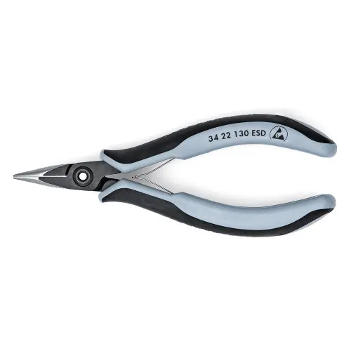 Flash Sale Knipex 34 22 130 ESD Electronics Pliers-Half Round Tips, ESD Handles, 5 1/4" Nominal Length
