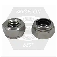 Premium M14-2.00 Nylon Insert Lock Nuts (Thin), A4-80 Stainless Steel, Coarse (UNC), DIN 985, Qty 50