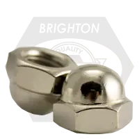 Cheap M6-1.00 Hex Domed Acorn Nuts, Metric Class 6, Zinc Cr+3, Coarse (UNC), DIN 1587, Qty 200