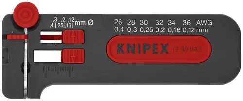 Knipex 12 80 040 SB Mini Wire Stripper 26-36 AWG, 4" Nominal Length Save Now