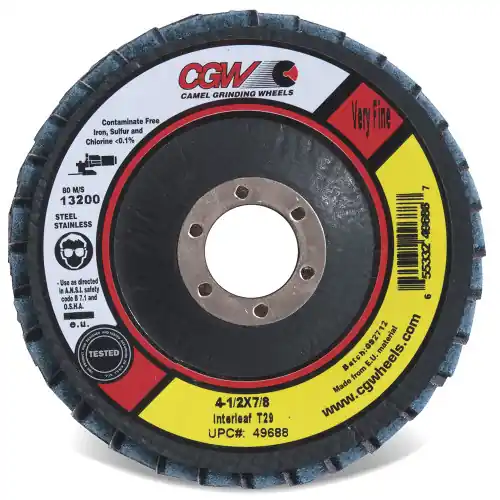 Save Now CGW Abrasives 49689 4-1/2 x 5/8-11 T29 Coarse Flap Ds Nw, 10 Pack