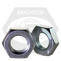 Budget M14-1.50 Hex Jam Nuts, Metric Class 04, Zinc Cr+3, Fine (UNF), DIN 439B / ISO 4035, Qty 50