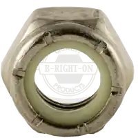 Limited Time 12-28 Nylon Insert Lock Nuts, NTM (Thin), 316 Stainless Steel, Fine (UNF), Qty 100