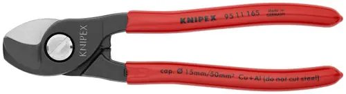 Genuine Knipex 95 11 165 SBA Cable Shears, 6 1/2" Nominal Length