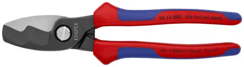 Same Day Shipping Knipex 95 12 200 SBA Cable Shears-Twin Cutting Edges, 8" Nominal Length