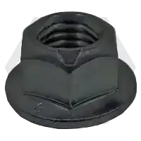 M6-1.00 Hex Flange Top Lock Nuts, Metric Class 10, Plain Finish, Coarse (UNC), DIN 6927/DIN EN 1664, Qty 500 Fast Shipping