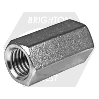 Hassle-Free Returns M24-3.00 x 72 mm Hex Coupling Nuts, 316 Stainless Steel A4-70, Qty 10