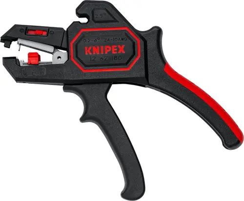 Weekend Sale Knipex 12 62 180 Automatic Wire Stripper 10-24 AWG, 7 1/4" Nominal Length