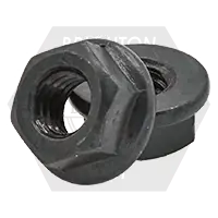 Brand New M16-2.00 Hex Flange Nuts, Non-Serrated, Metric Class 10, Plain Finish, Coarse (UNC), DIN 6923, Qty 50