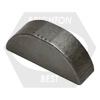 M2 x 3.7 mm Metric Woodruff Key, Plain Finish, DIN 6888, Qty 500 Buy Direct