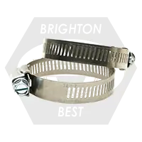4M-Mini (5/16"-5/8") (8mm-16mm) 304 Stainless Steel Housing & Band w/ 430 Stainless Steel Zinc Plated Screw (Worm-Gear), Qty 100 Best Seller