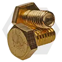 1/2"-13 x 1 1/4" Tap Bolts, Hex Head, Brass, Full Thread, Qty 40 Bargain