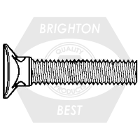 Authentic 7/16"-20 x 1 7/8" Plow Bolts, Elliptical Head, Grade 5, Zinc Cr+3, Full Thread, Qty 300