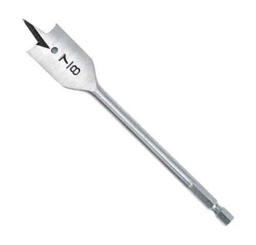 Today Only 1-1/4" x 6" Spade Bit 1/4" Hex Shank Spade Bit, Qty 1