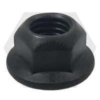 1/4"-20 Hex Flange Cone Lock Nuts (Two Opposite Oval Lock Type) without Serration, Grade G, Phosphate & Oil, Qty 3000 Last Chance