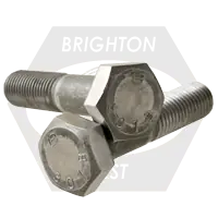 Clearance 7/8"-9 x 7" Heavy Hex Bolts, Grade B, A307, Plain Finish, Partial Thread, Coarse (UNC), Qty 30