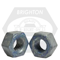 3/4"-10 Heavy Hex Nuts, Grade DH, A563, Hot-Dipped Galvanized HDG/Wax /Blue Dye, Coarse (UNC), (Bo x ) Qty 250 Crafted