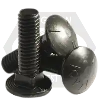 Fresh Stock 7/16"-14 x 3" Carriage Bolts, Grade 5, Plain Finish, Full Thread, Coarse (UNC), Qty 325