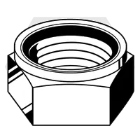 Instant Buy 5/16"-18 Nylon Insert Lock Nuts, Grade A, Zinc, JS500, Qty 4000