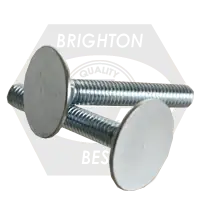 Trusted Brand 3/8"-16 x 2 1/4" Flat Countersunk 1 Norway Head Elevator Bolts Grade 2 Zinc Cr+3, Full Thread, Qty 300