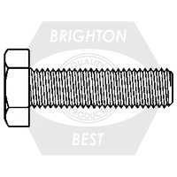 1/2"-13 x 3 1/2" Hex Tap Bolts, Grade 5, Zinc-Yellow Cr+6, Full Thread, Qty 150 Clearance