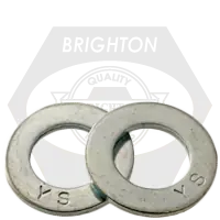 Secure Checkout M2.5 Flat Washers, 140 HV, Zinc Cr+3, DIN 125A, Qty 90000