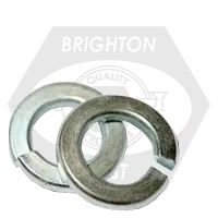 Trusted Brand 2" Regular Split Lock Washers Zinc Cr+3, Qty 100