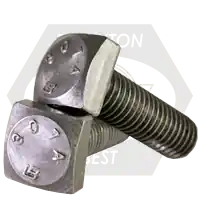 Best Price 7/8"-9 x 6" Square Head Bolts, Grade A, A307, Plain Finish, Partial Thread, Qty 35