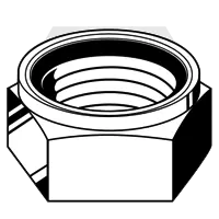 M4-0.70 Nylon Insert Lock Nuts (Thin), Metric Class 8, Zinc-Yellow Cr+6, Coarse (UNC), DIN 985, Qty 5000 Final Sale