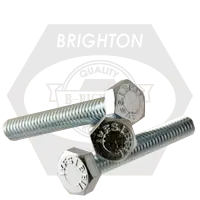 Last Chance 3/4"-10 x 3 1/4" Hex Tap Bolts, Grade 5, Zinc Cr+3, Full Thread, Medium Carbon Steel, Qty 100