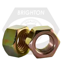 Limited Offer 1/4"-20 Hex Nuts, Grade 5, Zinc-Yellow Cr+6, Qty 5000