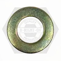 M3 Flat Washers, Grade 140 HV, Zinc-Yellow Cr+6, DIN 125A, Qty 30000 Fast Shipping