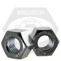 Genuine 1 3/4"-8 Heavy Hex Nuts, Grade 2H, 8 Pitch, Zinc Cr+3, Coarse (UNC), A194 / SA 194, Qty 20