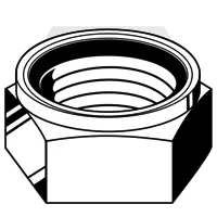 5/16"-24 Nylon Insert Lock Nuts, NE (Standard), Grade N8 (C), Plain Finish, Qty 2000 Mega Sale