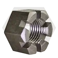 1"-8 Heavy Hex Nuts, Slotted, Plain Finish, Coarse (UNC), Qty 75 Flash Sale